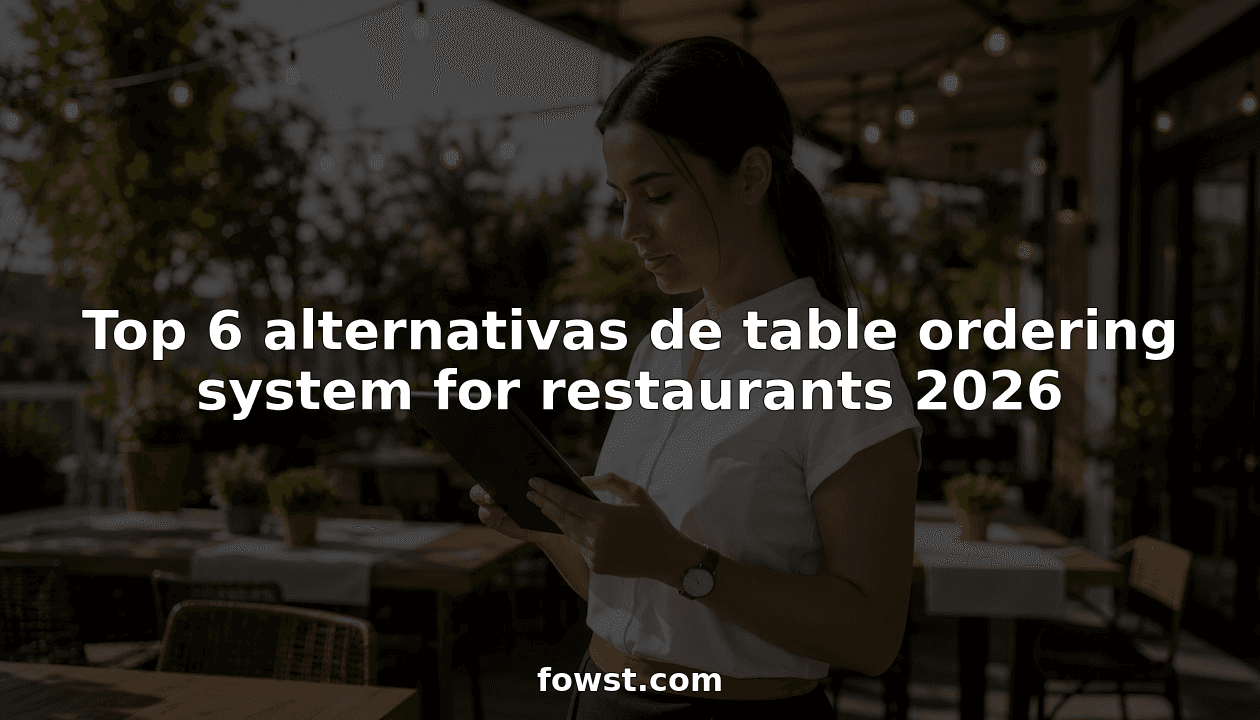 Top 6 alternativas de table ordering system for restaurants 2026