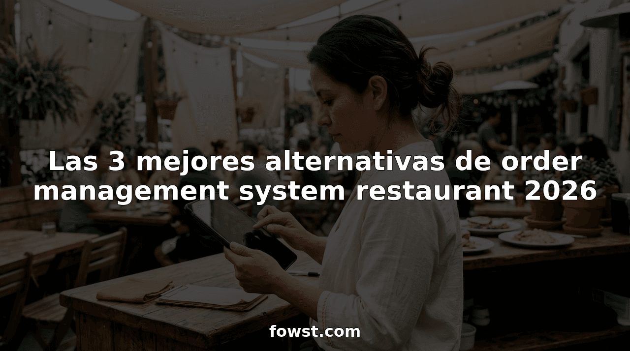 Las 3 mejores alternativas de order management system restaurant 2026