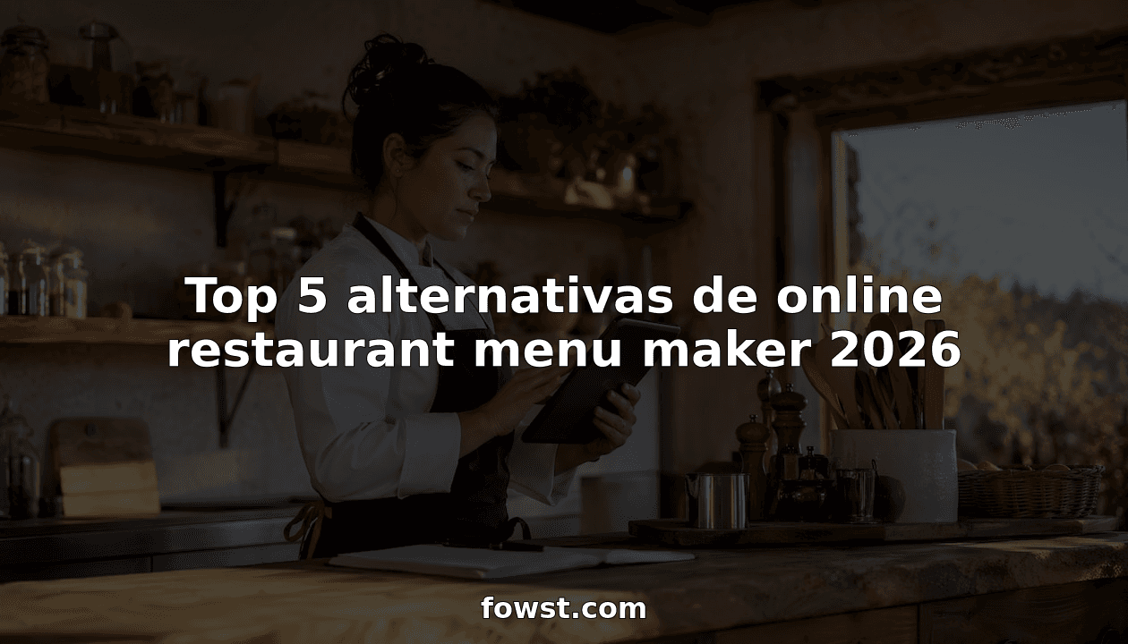 Top 5 alternativas de online restaurant menu maker 2026