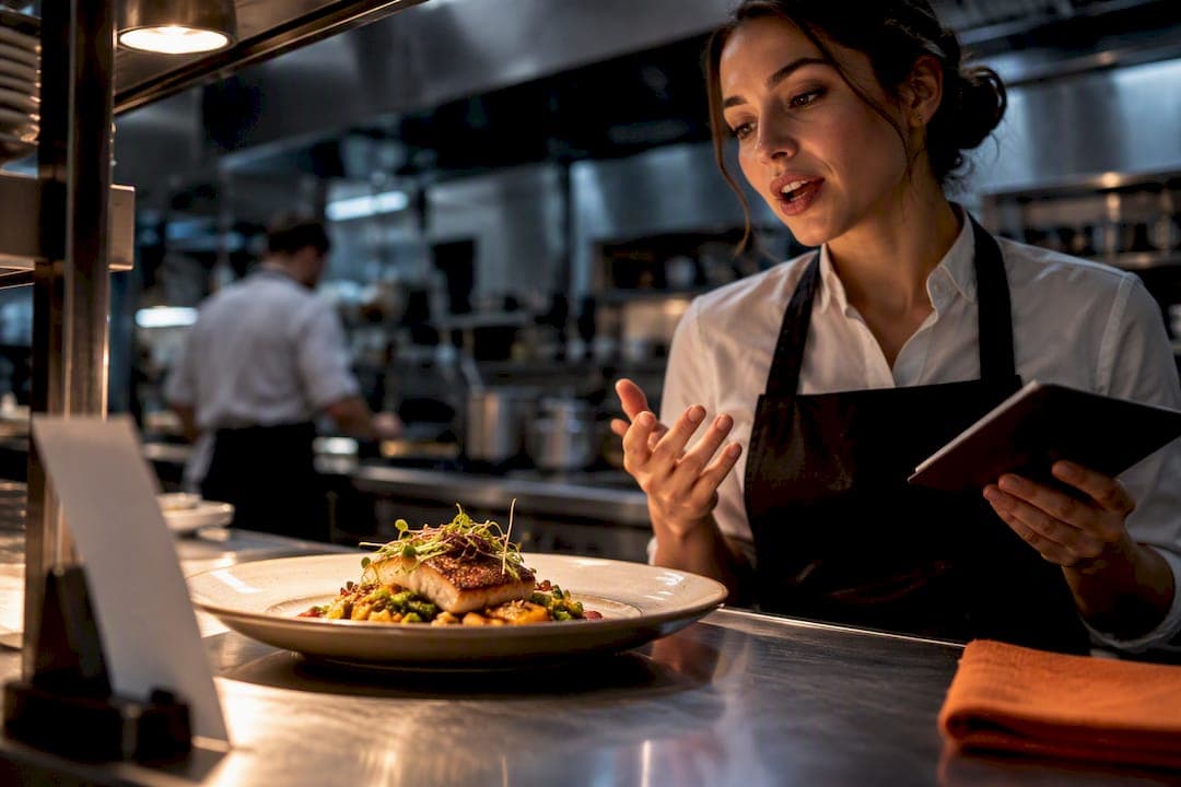 Descripciones de platos que venden: la fórmula de cinco casillas